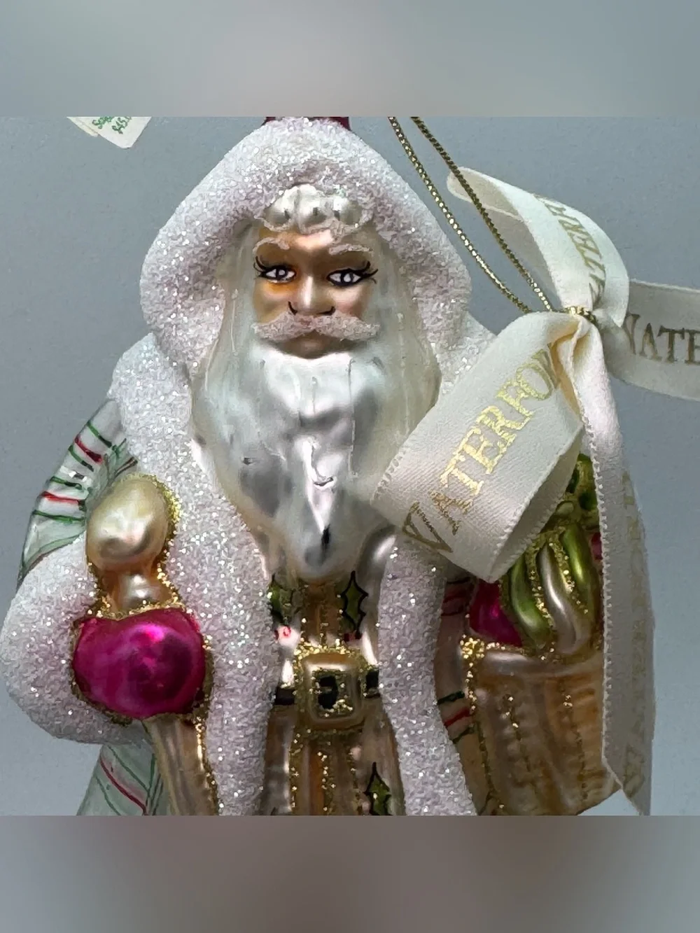 Waterford Holiday Heirlooms Old World Santa Glass Ornament Handmade in Poland